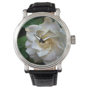 White Gardenia Flower Watch Armbandsur