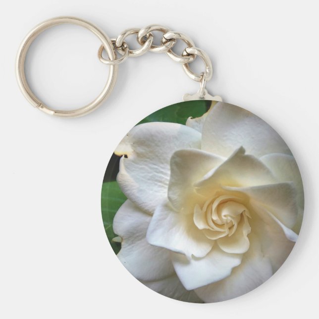White Gardenia Nyckelring (Framsidan)