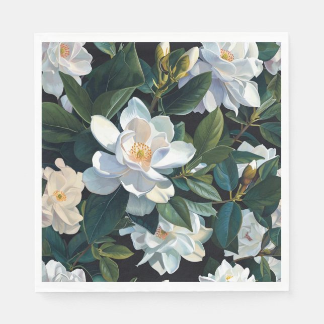 White Gardenia Pappersservett (Framsidan)