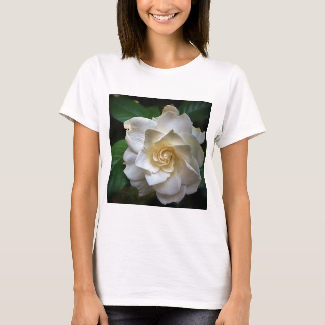 White Gardenia T Shirt (Framsida)