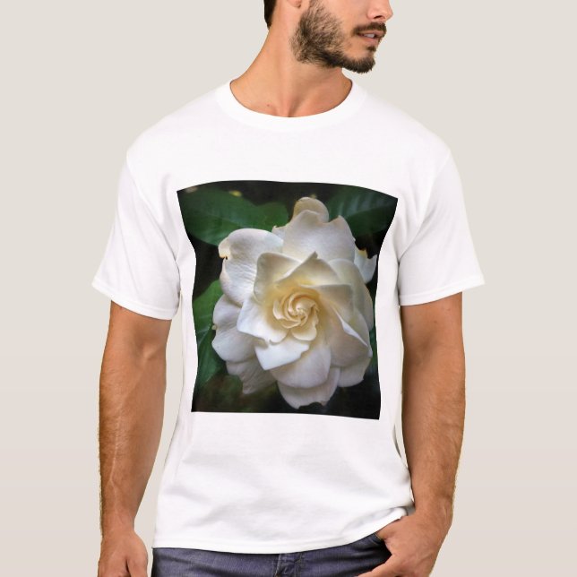 White Gardenia T Shirt (Framsida)