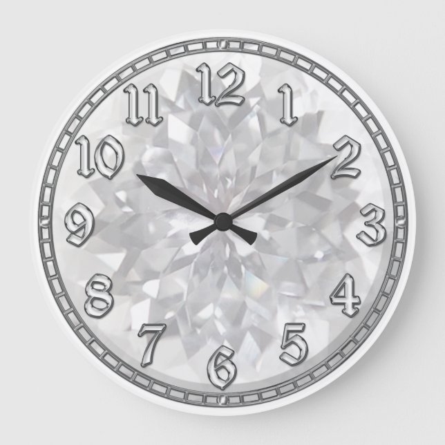 White Gem Stor Klocka (Framsida)