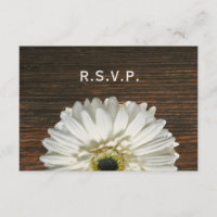White Gerbera & Barnwood Rustic Bröllop OSA