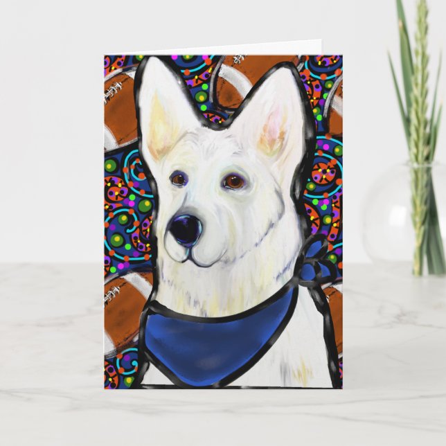 White German Shepherd Kort (Framsida)
