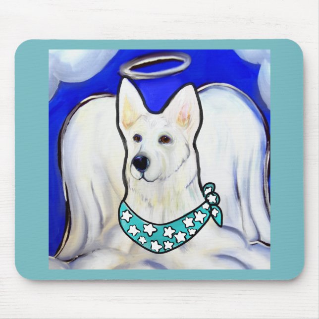 White German Shepherd Musmatta (Framsidan)