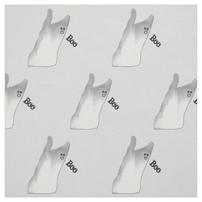 White Ghost Boo Tyg (Provkarta)