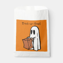 White Ghost med Trick-or-Treat Bags - Goodie bag