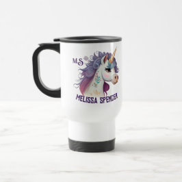 White Girls Cute Elegant Lila Magic Unicorn Resemugg