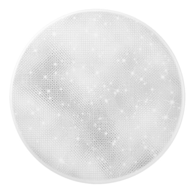 White Glitter Knopp (Framsidan)