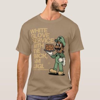 White Glove Brick Service Design Clipse Inspirerad T Shirt