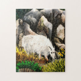 White Goat Junior Puzzle Pussel