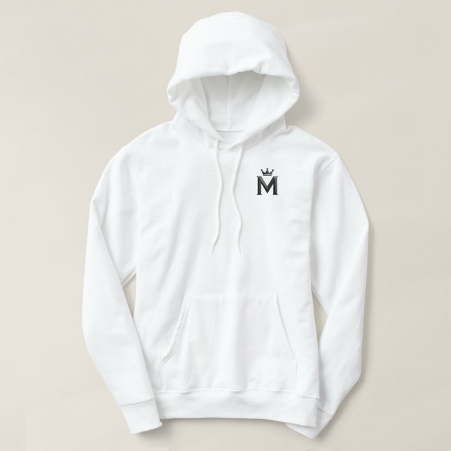 White & Gold Design Collection Hoodie (Design framsida)