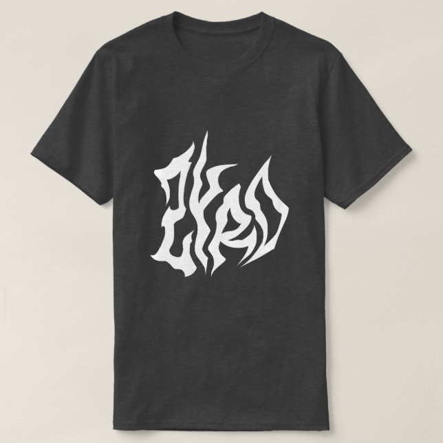 White Gothic Style T-Shirt (Design framsida)