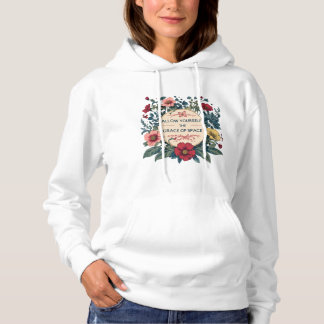 White "Grace of Space" Hoodie T Shirt