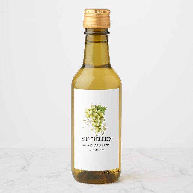 White Grape Vin Tasting Vin etikett (Framsida)