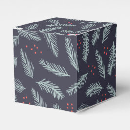 White Gräs Boughs Feathers Holly Berries jul Presentaskar