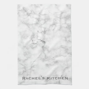 White Grått Marble Granite Towels Kitchen Towel Kökshandduk