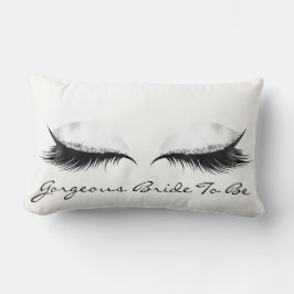 White Grått Metallic Makeup Lash Gorgous Bride Lumbarkudde