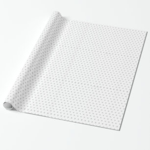 White & Grått Polka Dot Mönster Presentpapper