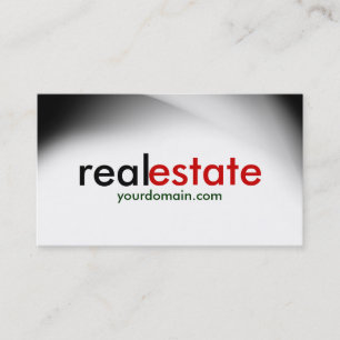 White Grått Red Real Gods Agent Affärskort Visitkort