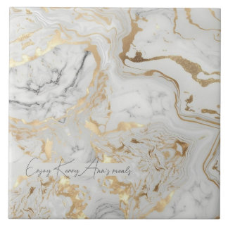 White Grått Sand faux golden Marble struktur anpas Kakelplatta