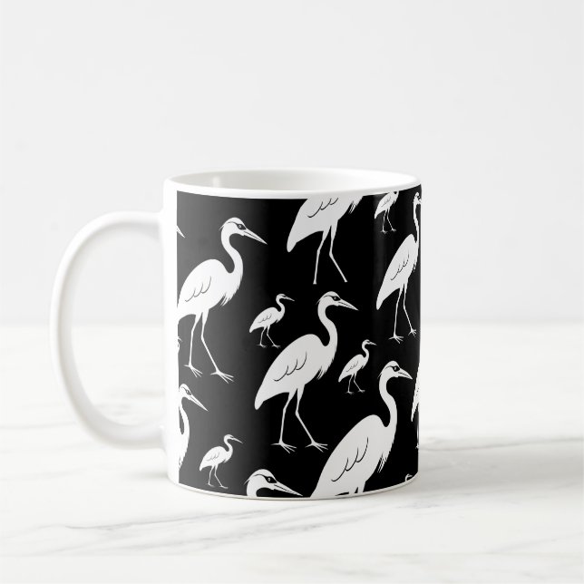 White Grets mönster Kaffemugg (Vänster)
