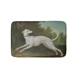 White Greyhound Hund (av Jean-Baptiste Oudry) Badrumsmatta
