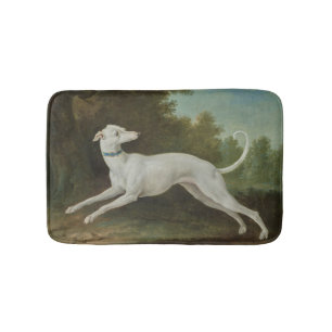 White Greyhound Hund (av Jean-Baptiste Oudry) Badrumsmatta
