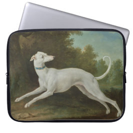 White Greyhound Hund (av Jean-Baptiste Oudry) Laptop Fodral
