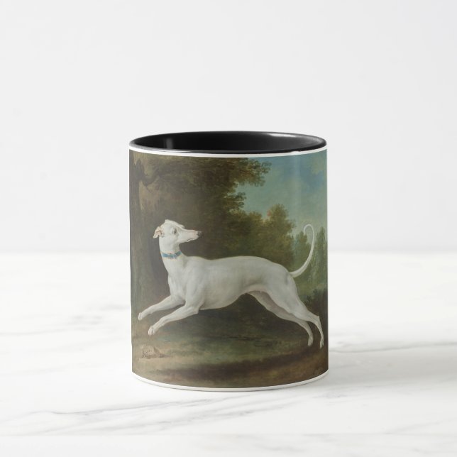 White Greyhound Hund (av Jean-Baptiste Oudry) Mugg (Center)