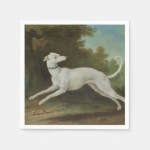 White Greyhound Hund (av Jean-Baptiste Oudry)