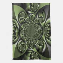 White Grönt Forest Mini Spheres Kökshandduk