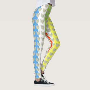 White Guardian Angel Art Anpassningsbar Helgdag Le Leggings