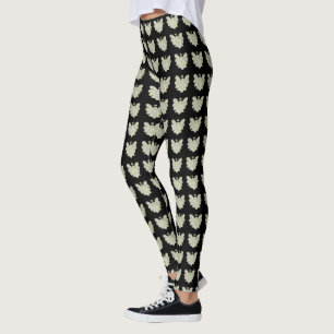 White Guardian Angel Art Anpassningsbar Helgdag Le Leggings