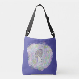 White Guardian Angel Purse Art Kor Body Bag Axelväska