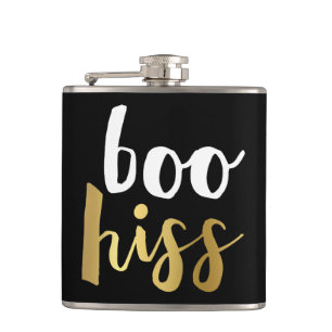 White & Guld Boo Hiss-kolv Fickplunta