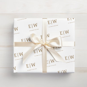 White Guld Branded Business Company Packaging Presentpapper