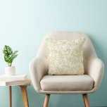 White Guld Confetti Kudde<br><div class="desc">Guld White Confetti Abstrakt</div>