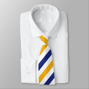 White Guld och Blue Regimental Rand Tie Slips