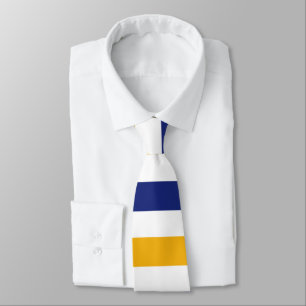 White Guld och Blue Rugby Rand Tie Slips