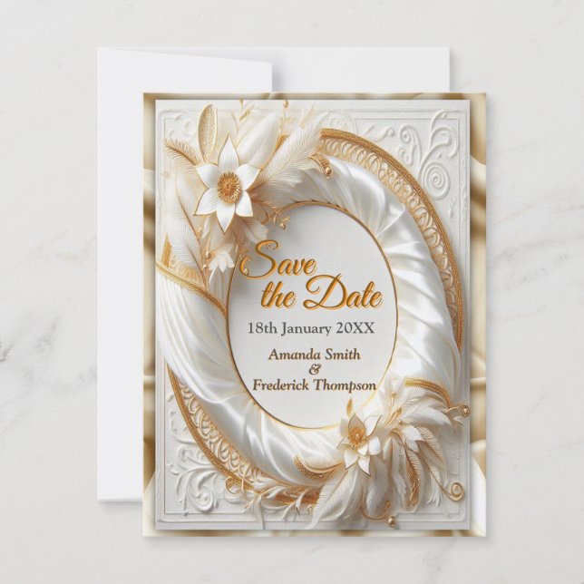 White Guld Ro, Champagne Silke och Butterflies Meddelande (Framsida)