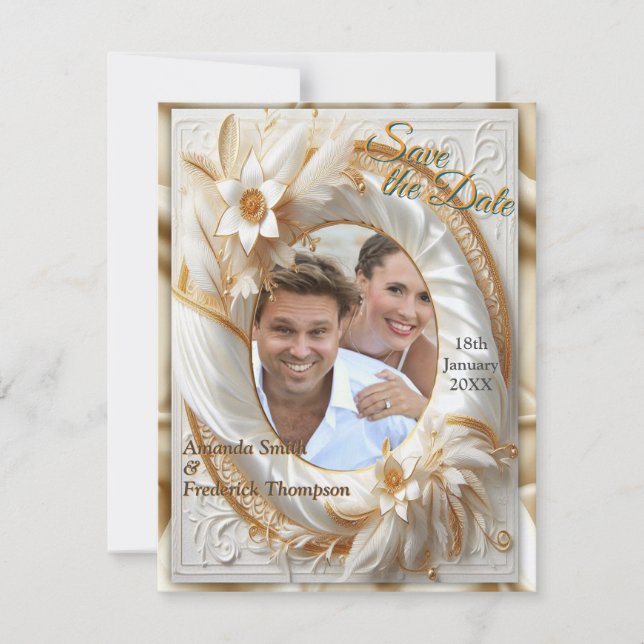 White Guld Ro, Champagne Silke och Butterflies Meddelande (Framsida)