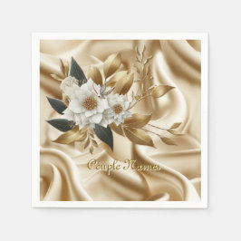 White Guld Ro, Champagne Silke och Butterflies Pappersservett