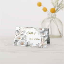 White Guld Ro, Champagne Silke och Butterflies Placeringskort