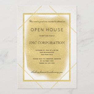 White guld skapade ett formellt öppet hus för före inbjudningar