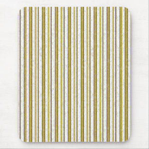 White guld snöre rand mönster Mousepad Musmatta