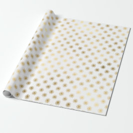White Guld Stars Confetti delikat Konfetti Sol Presentpapper