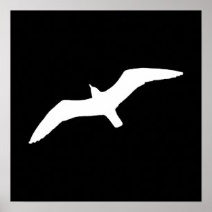 White Gull Poster