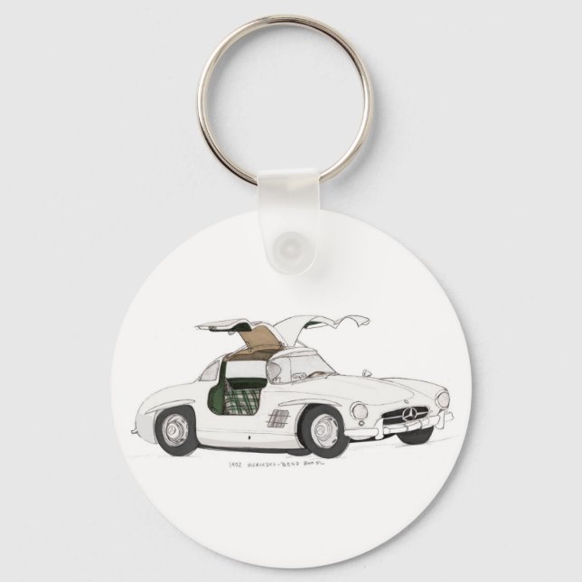 White Gullwing Nyckelring (Framsida)
