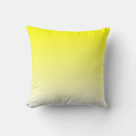 White Gult Ombre Kudde
